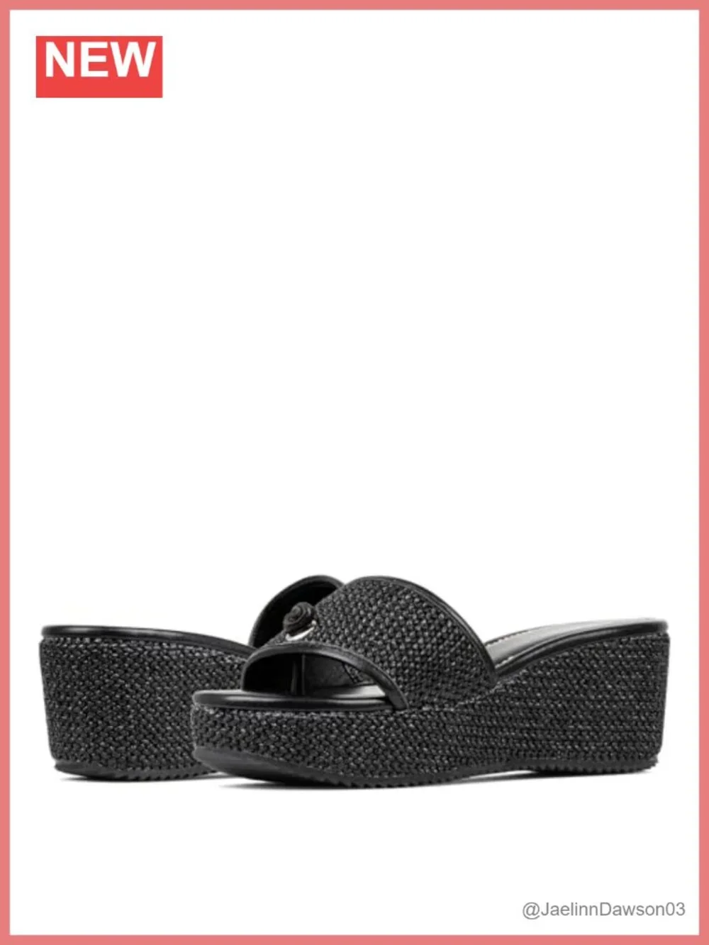 Women's Raffia Wedge Sandals with Ankle Strap - Comfortable & Durable